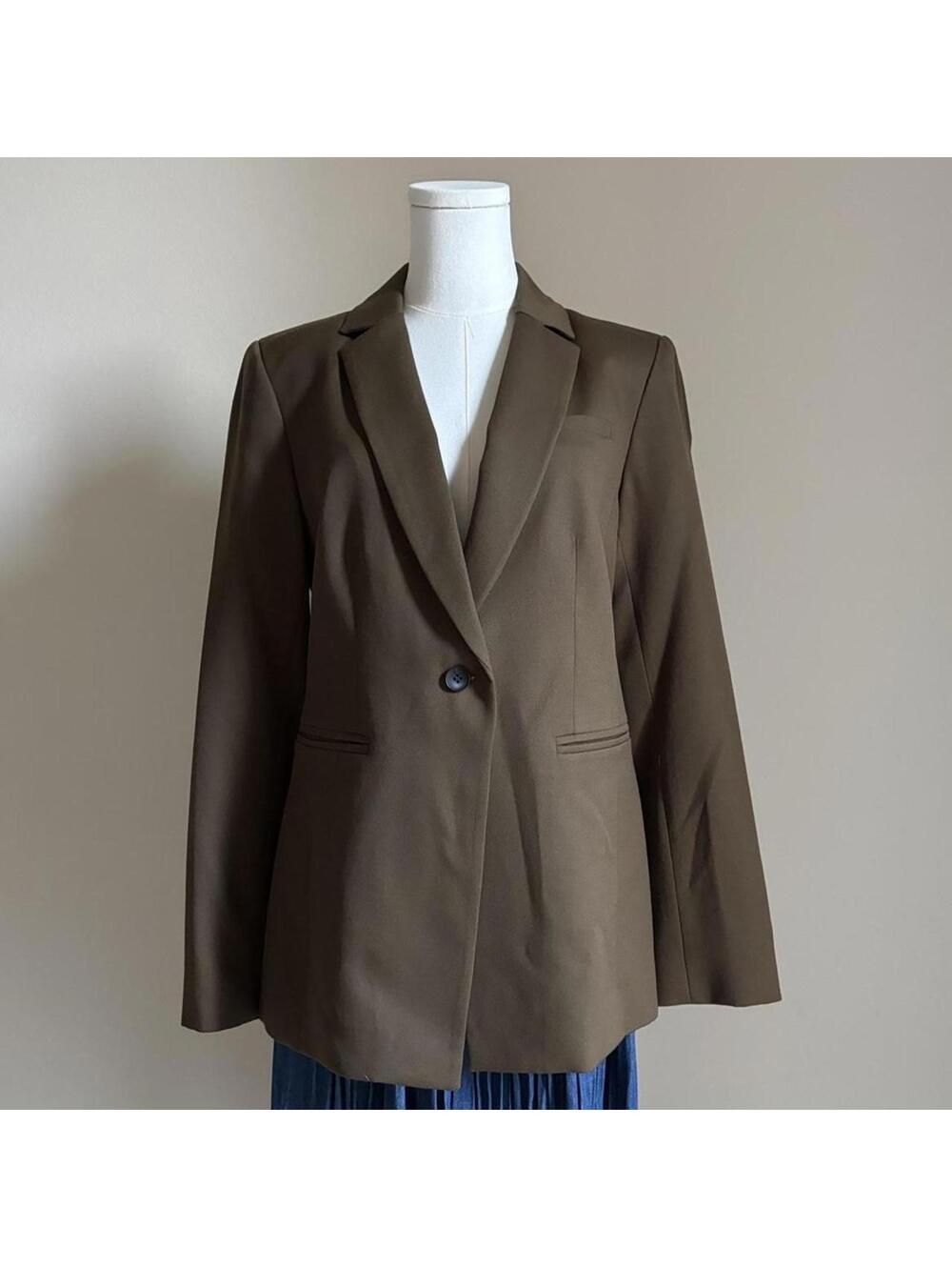 NWT 100% virgin wool brown pendleton blazer jacket